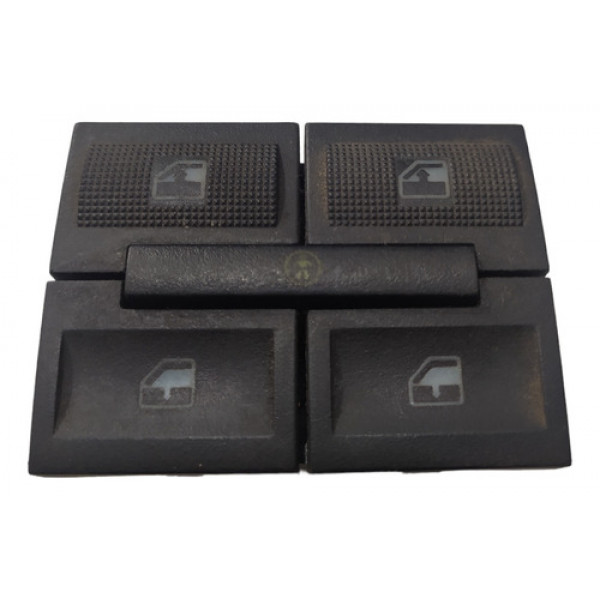 Botão Vidro Traseiro Duplo C/bloqueio Vw Gol G3 Original