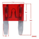 Kit 10 Fusivel Automotivo Mini 10a
